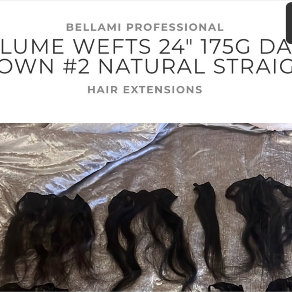 Single dark brown Bellami extensions